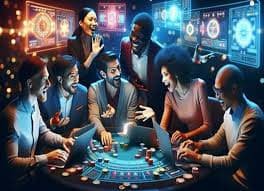 Live Baccarat table view on lumbung slot mobile screen showing dealer, cards, and betting panel